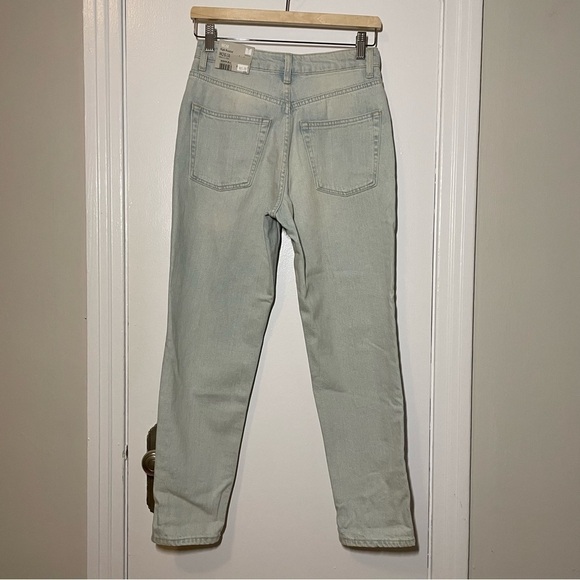 Nwt Topshop Moto Mom High Waisted Denim size US 4 - Picture 3 of 6